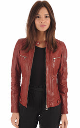 Women Genuine Leather Jacket WJ 07